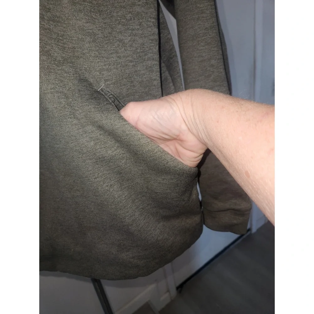 Nike Therma-FIT Hoodie XL Gray Heather Fleece Pullover Sweatshirt‎ 912875-071
